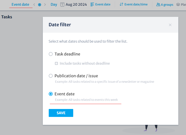 Kordiam - Tasks page - screenshot time filter 2024-08-20.png